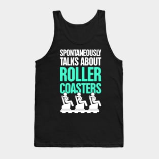 Roller Coaster Theme Park Thrill Ride Tank Top